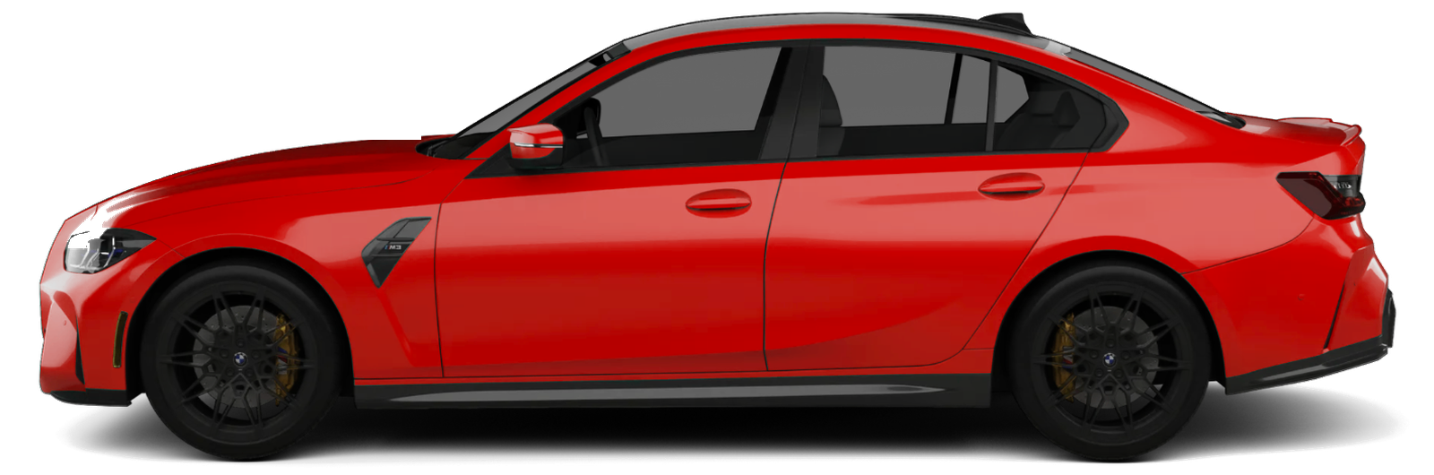 Window tint at 50% darkness on a car