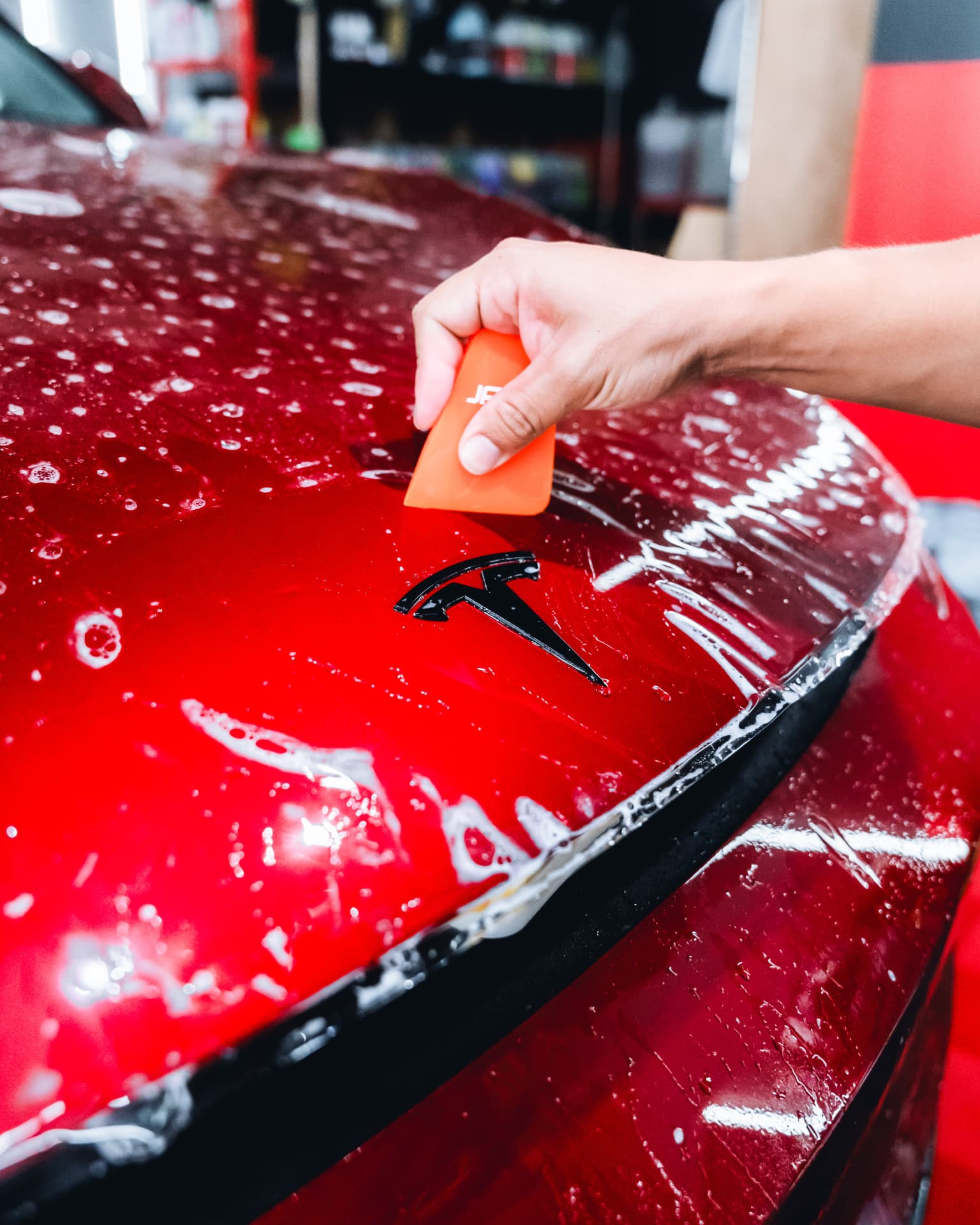 PPF install at Chow's Detailing shop